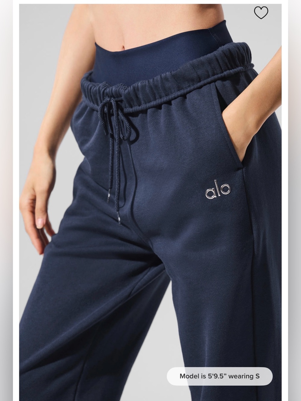 Alo yoga accolade sweatpants Navy Size S - Picture 2 of 3